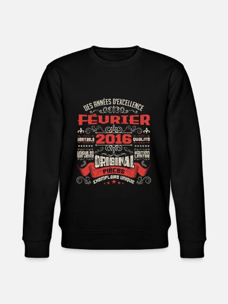 Février 2016 | Des Années D'excellence - Sweat bio CHANGER Stanley/Stella Unisexe - noir