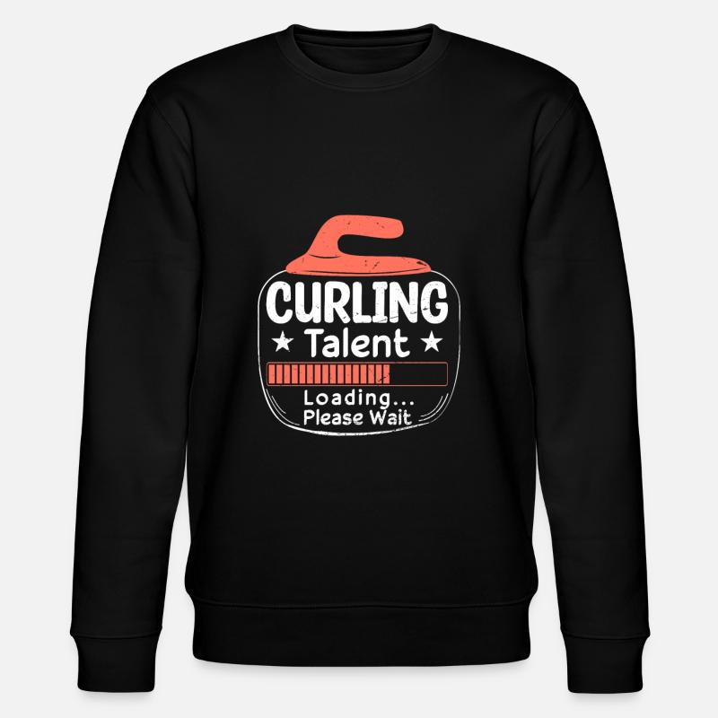 Curling Talent Loading - Stanley/Stella CHANGER Unisex Organic Sweatshirt - black