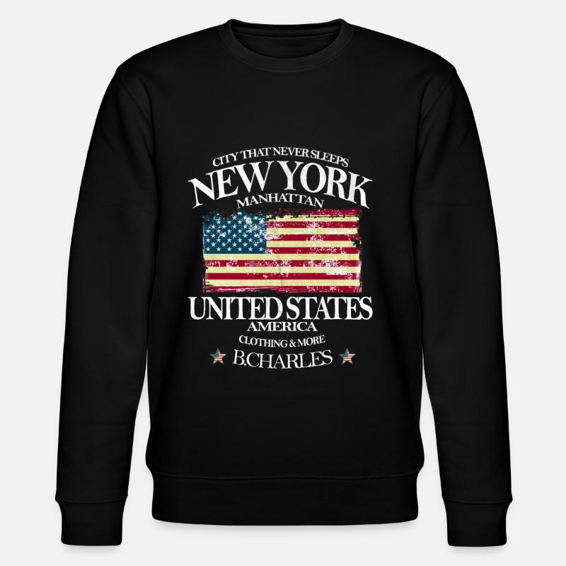 New York - Sweat bio CHANGER Stanley/Stella Unisexe - noir