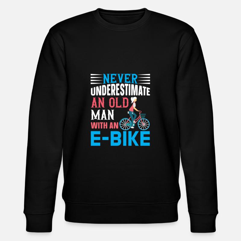 Fahrrad, Radfahren,Radfahrer - Stanley/Stella Unisex Bio-Sweatshirt CHANGER  - Schwarz