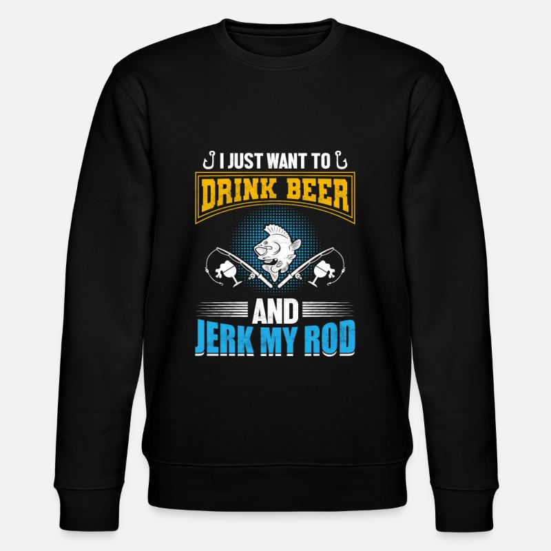 Poisson Bière Pêche Pêche Pêche - Sweat bio CHANGER Stanley/Stella Unisexe - noir