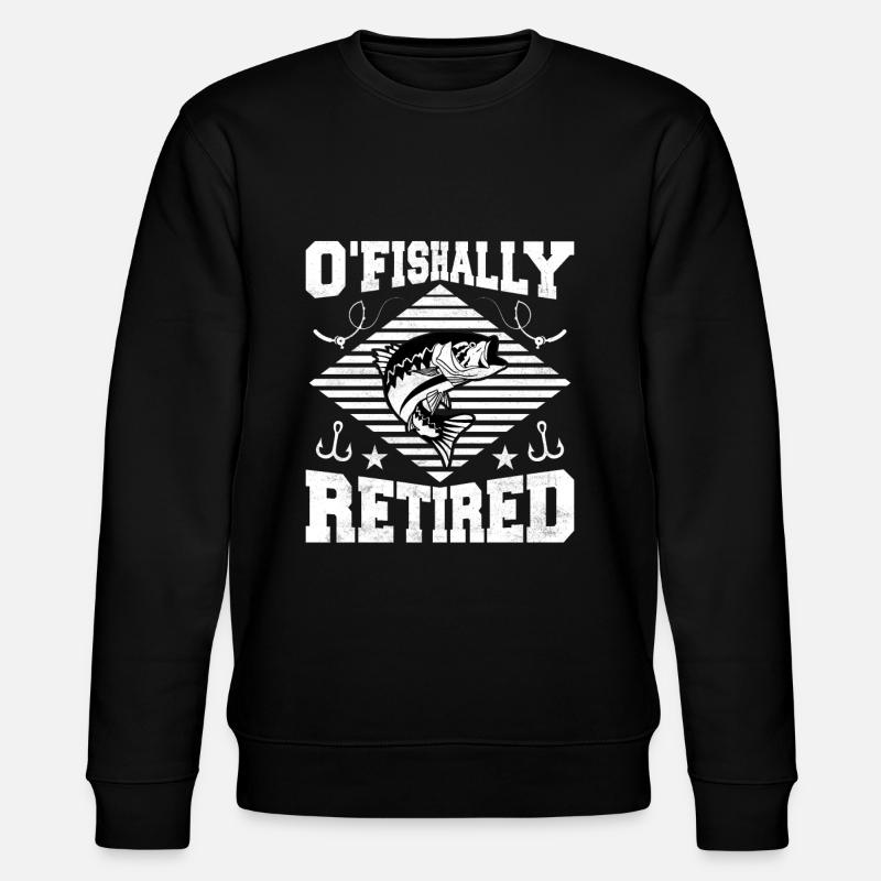 Angeln Fisch Rente Rentner - Stanley/Stella Unisex Bio-Sweatshirt CHANGER  - Schwarz