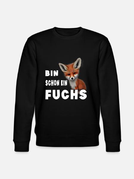 Bin schon ein Fuchs - Stanley/Stella Unisex Bio-Sweatshirt CHANGER - Schwarz