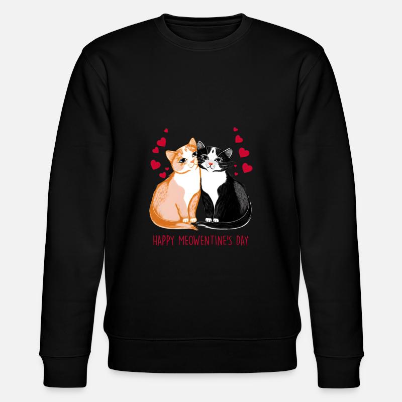 Chat Cadeau de Saint-Valentin - Sweat bio CHANGER Stanley/Stella Unisexe - noir