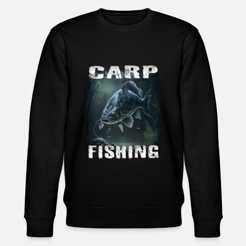 carp fishing - Stanley/Stella Unisex Bio-Sweatshirt CHANGER  - Schwarz