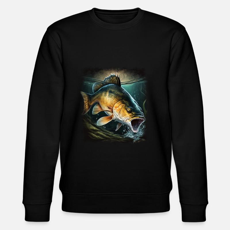 Karpfen - Stanley/Stella Unisex Bio-Sweatshirt CHANGER  - Schwarz