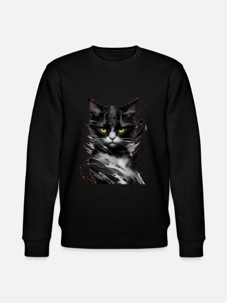 Cat Pet - Stanley/Stella CHANGER Unisex Organic Sweatshirt - black