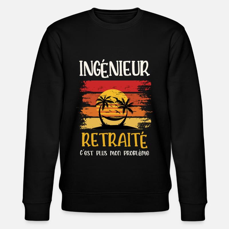 ingénieur retraité - Sweat bio CHANGER Stanley/Stella Unisexe - noir