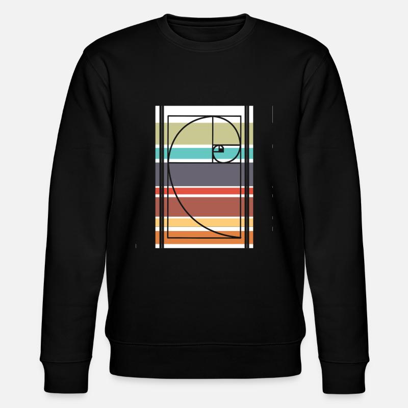 Fibonacci Mathe - Stanley/Stella Unisex Bio-Sweatshirt CHANGER  - Schwarz