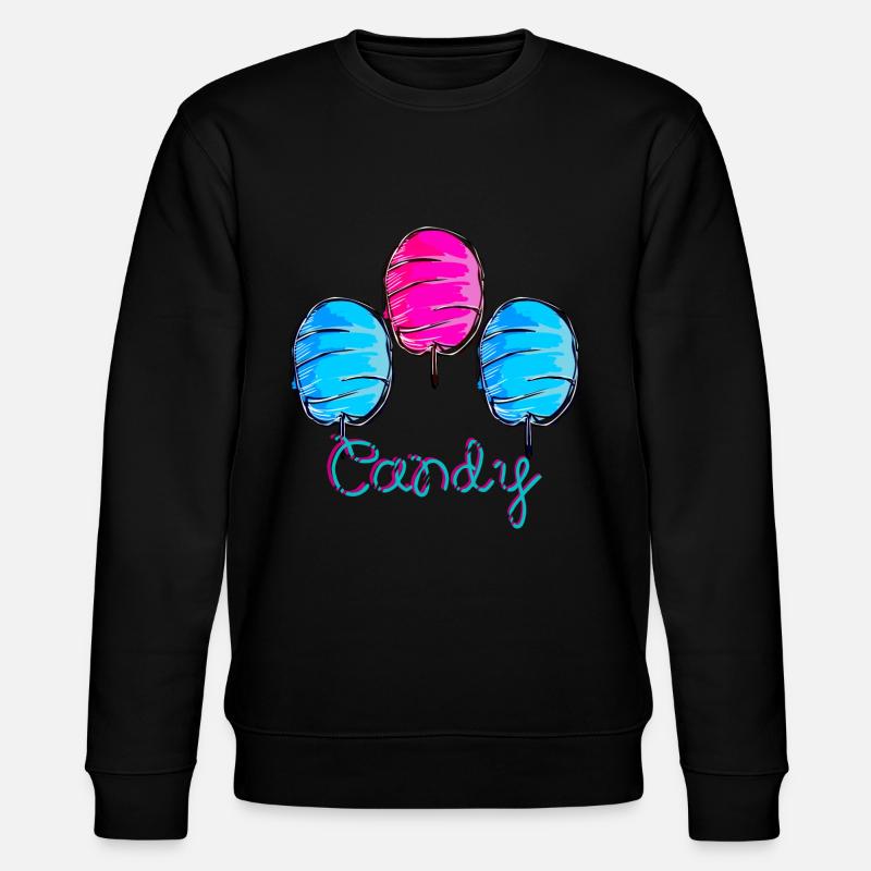 Zuckerwatte - Stanley/Stella Unisex Bio-Sweatshirt CHANGER  - Schwarz