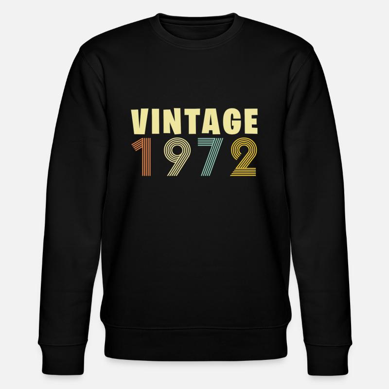 Millésime 1972 - Sweat bio CHANGER Stanley/Stella Unisexe - noir