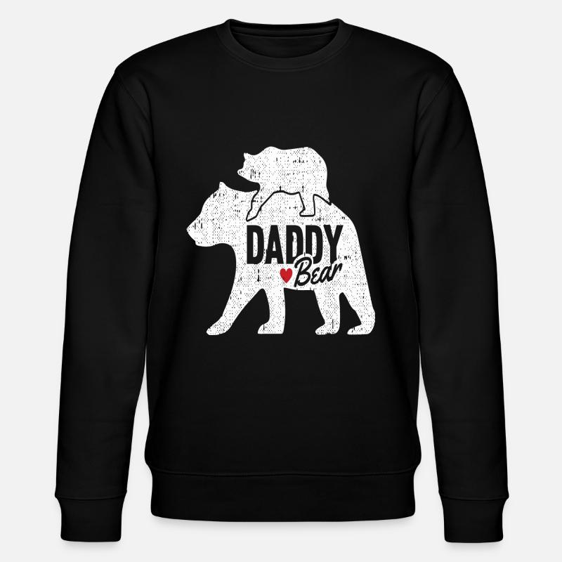 DADDY BEAR - Stanley/Stella CHANGER Unisex Organic Sweatshirt - black