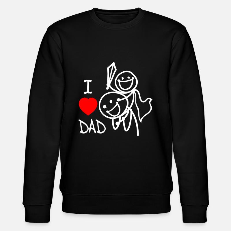 j’adore papa FR - Sweat bio CHANGER Stanley/Stella Unisexe - noir
