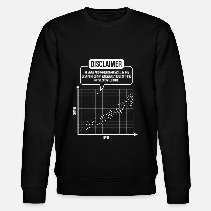 Statistician stochastics scattering math - Stanley/Stella CHANGER Unisex Organic Sweatshirt - black