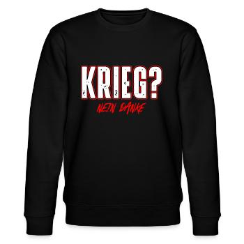 Krieg - Stanley/Stella Unisex Bio-Sweatshirt CHANGER  - Schwarz - Vorne - Nik (191cm) & Marisol (170cm)