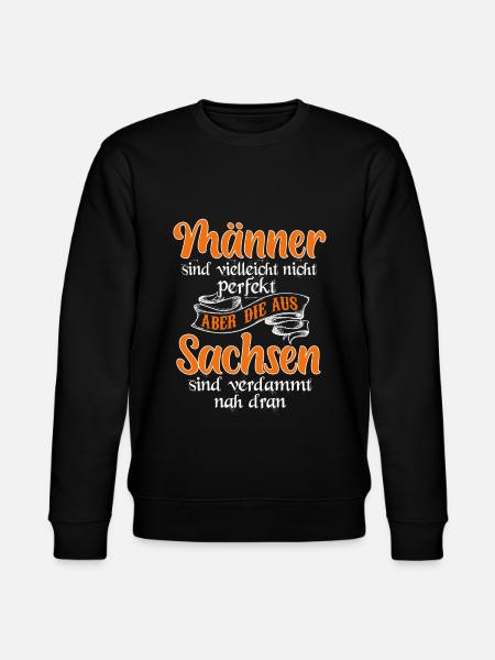 Sachsen Dresden Ostalgie Geschenk - Stanley/Stella Unisex Bio-Sweatshirt CHANGER - Schwarz