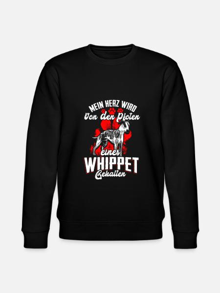 Whippet Hund Hunde Geschenk - Stanley/Stella Unisex Bio-Sweatshirt CHANGER  - Schwarz