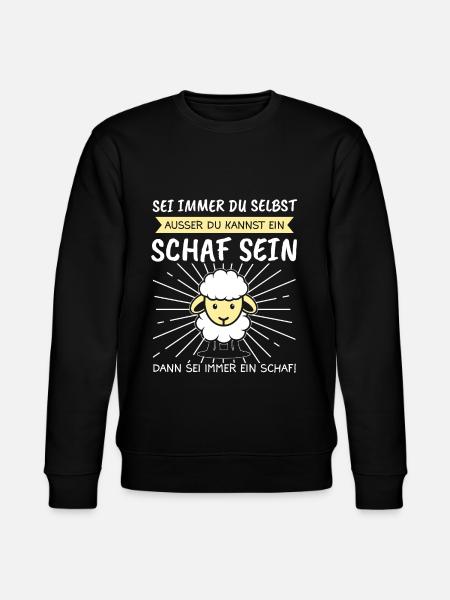 Schaf Schafe Hirte Geschenk - Stanley/Stella Unisex Bio-Sweatshirt CHANGER  - Schwarz
