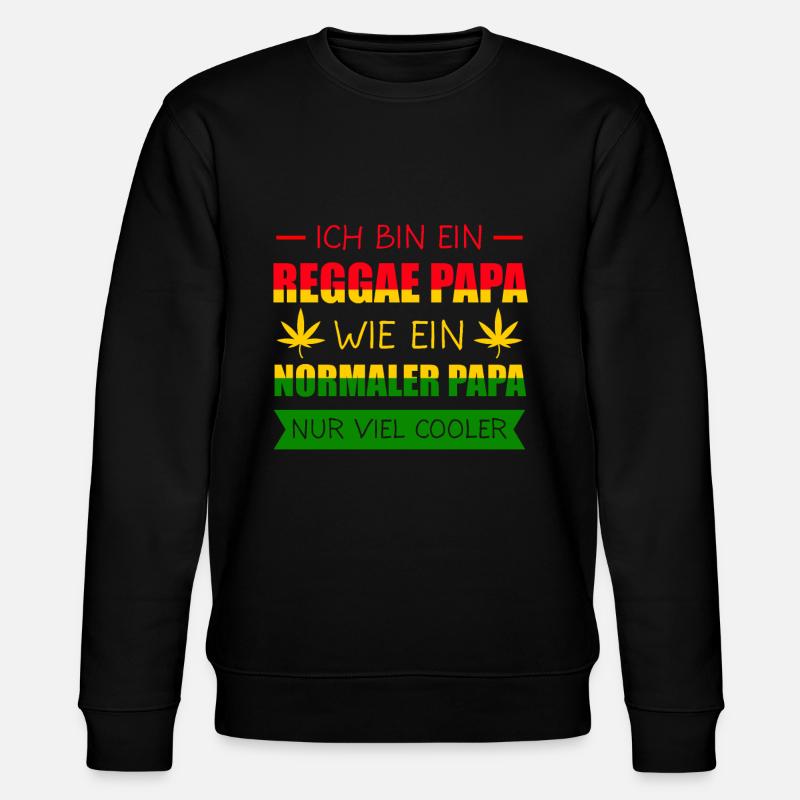 Reggae Rasta Rastafari Jamaika Geschenk - Stanley/Stella Unisex Bio-Sweatshirt CHANGER  - Schwarz