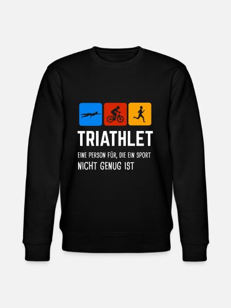 Triathlon Triathlet Triathleten Geschenk - Stanley/Stella Unisex Bio-Sweatshirt CHANGER - Schwarz