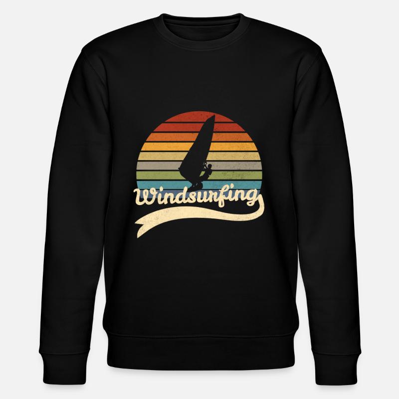 Windsurf Windsurfing Windsurfer gift - Stanley/Stella CHANGER Unisex Organic Sweatshirt - black