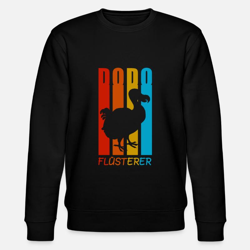 Dodo Flüsterer Dodos Urzeit Geschenk - Stanley/Stella Unisex Bio-Sweatshirt CHANGER  - Schwarz