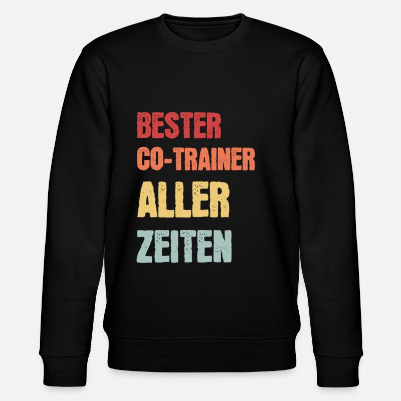 Co-Trainer Fußball-Trainer Trainer Geschenk - Stanley/Stella Unisex Bio-Sweatshirt CHANGER  - Schwarz