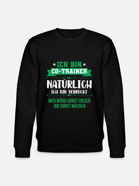 Co-Trainer Trainer Fußballtrainer Geschenk - Stanley/Stella Unisex Bio-Sweatshirt CHANGER - Schwarz