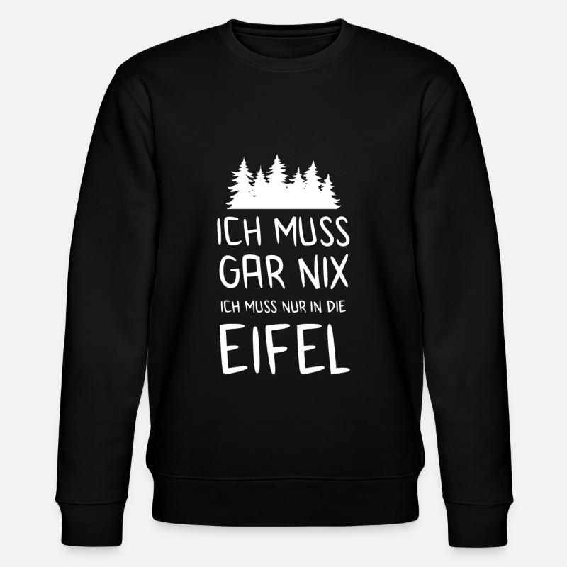 Eifel Gerolstein Eifeler Geschenk - Stanley/Stella Unisex Bio-Sweatshirt CHANGER  - Schwarz
