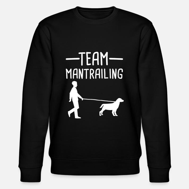 Mantrailing Mantrailer Dog Gift - Stanley/Stella CHANGER Unisex Organic Sweatshirt - black