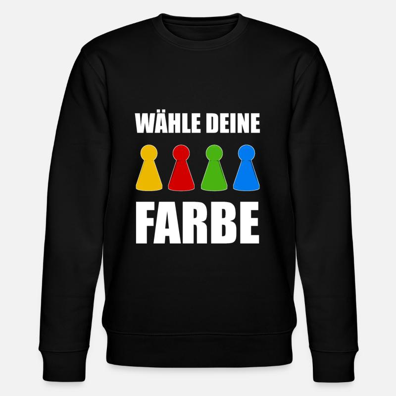 Brettspiel Board Game Brettspiel Geschenk - Stanley/Stella Unisex Bio-Sweatshirt CHANGER  - Schwarz
