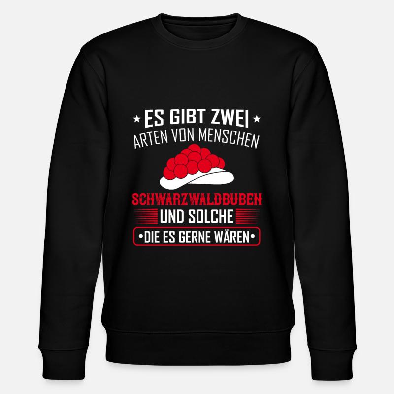 Schwarzwaldbub Schwarzwälder Schwarzwald Geschenk - Stanley/Stella Unisex Bio-Sweatshirt CHANGER  - Schwarz