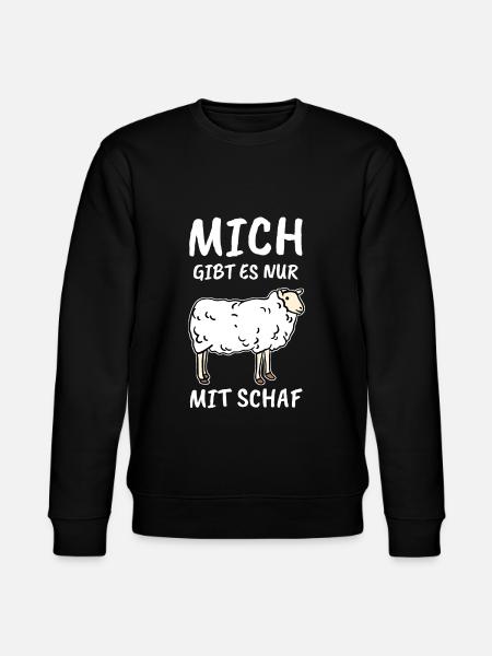 Schaf Schafe Bauer Geschenk - Stanley/Stella Unisex Bio-Sweatshirt CHANGER  - Schwarz