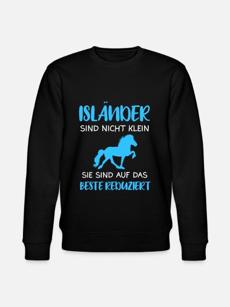 Islandpferd Isländer Pferde Geschenk - Stanley/Stella Unisex Bio-Sweatshirt CHANGER - Schwarz