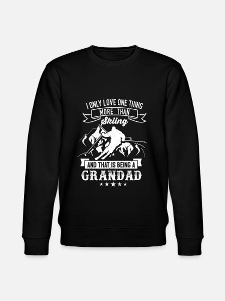 Ski Grandad skieur cadeau - Sweat bio CHANGER Stanley/Stella Unisexe - noir