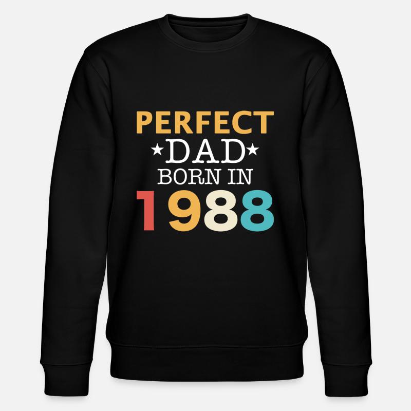 1988 88 - Stanley/Stella CHANGER Unisex Organic Sweatshirt - black
