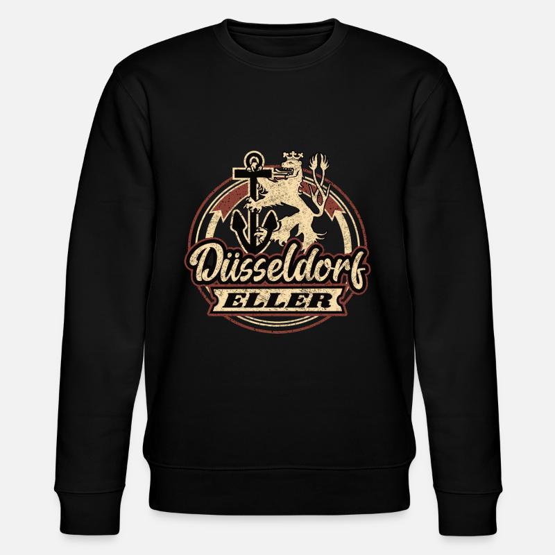 Düsseldorf Eller Retro Design - Stanley/Stella Unisex Bio-Sweatshirt CHANGER  - Schwarz