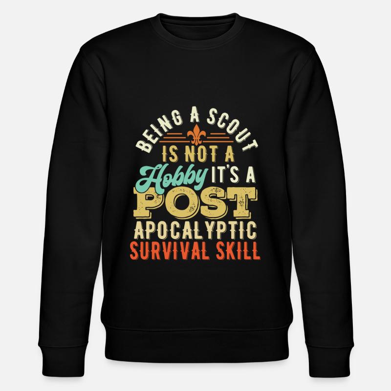 Scouting Leader Scouting Gift - Stanley/Stella CHANGER Unisex Organic Sweatshirt - black