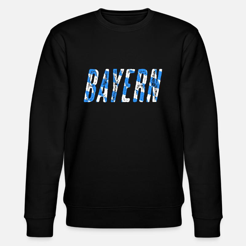 Bayern - Stanley/Stella Unisex Bio-Sweatshirt CHANGER  - Schwarz
