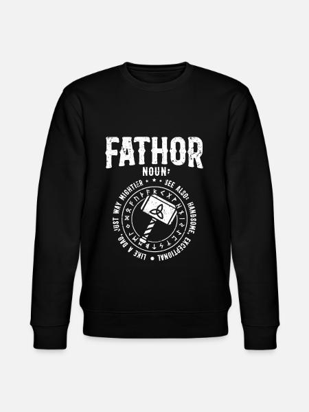 FATHOR Father's Day - Stanley/Stella CHANGER Unisex Organic Sweatshirt - black