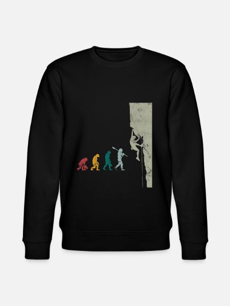 Climbing bouldering evolution - Stanley/Stella CHANGER Unisex Organic Sweatshirt - black