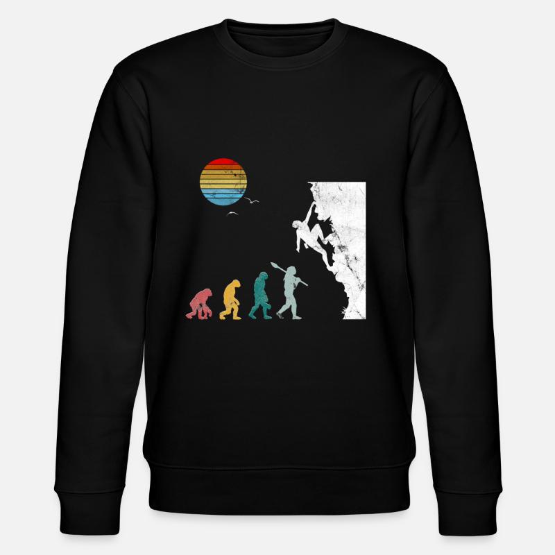 Bouldering evolution alpinisme - Sweat bio CHANGER Stanley/Stella Unisexe - noir