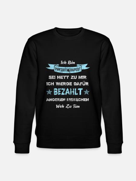 Physiotherapie Physiotherapeut - Stanley/Stella Unisex Bio-Sweatshirt CHANGER - Schwarz