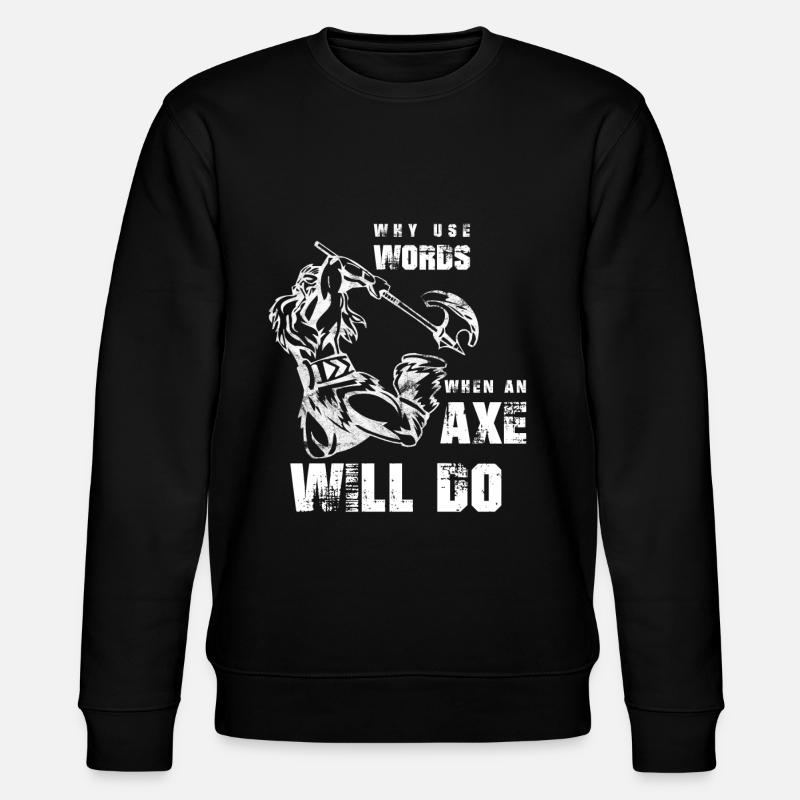 Wikinger Vikinger - Stanley/Stella Unisex Bio-Sweatshirt CHANGER  - Schwarz