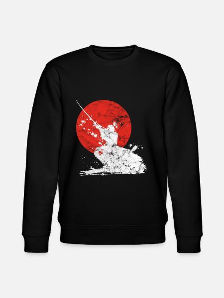 Japanese samurai warrior - Stanley/Stella CHANGER Unisex Organic Sweatshirt - black