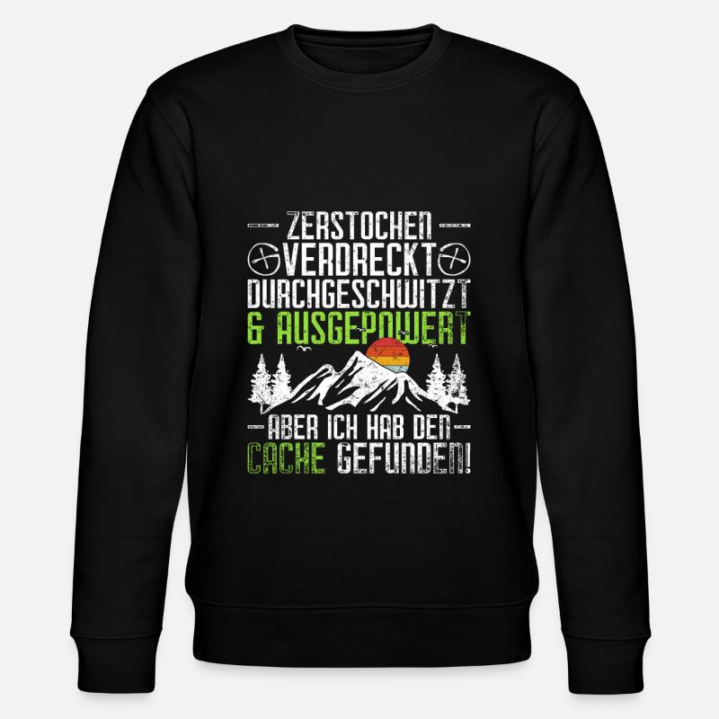 Geocache Geocaching - Stanley/Stella Unisex Bio-Sweatshirt CHANGER  - Schwarz