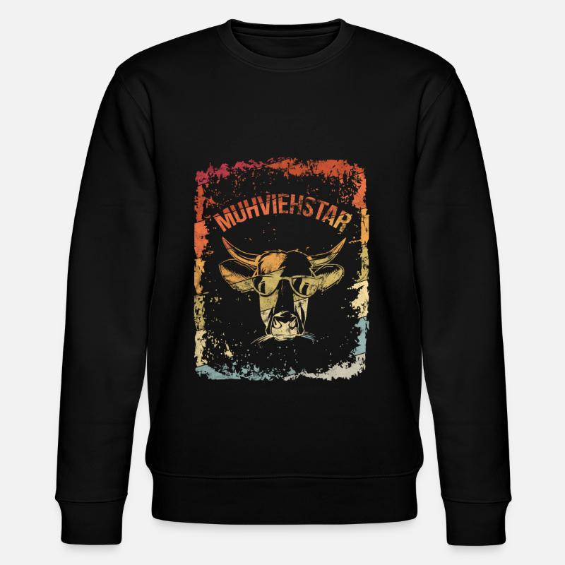 Muhviehstar - Stanley/Stella Unisex Bio-Sweatshirt CHANGER  - Schwarz