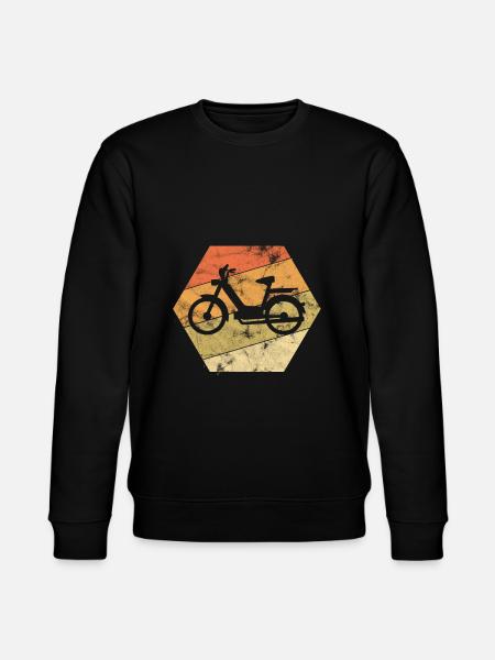 Motorroller Mofa Moped Geschenkidee - Stanley/Stella Unisex Bio-Sweatshirt CHANGER - Schwarz