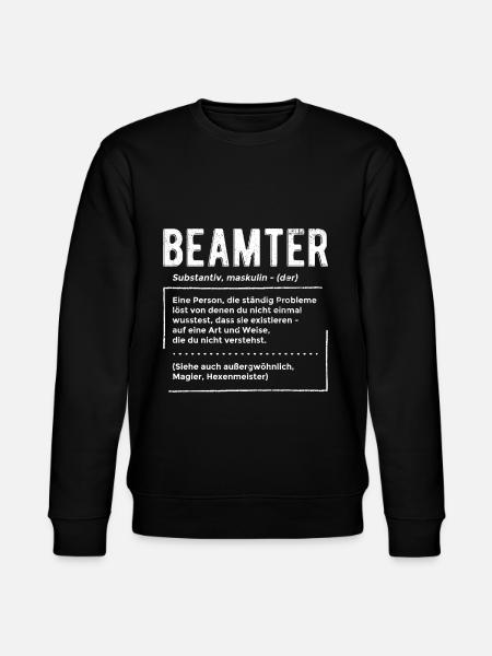 Beamter Definition - Beamter Kaffee Geschenk - Stanley/Stella Unisex Bio-Sweatshirt CHANGER  - Schwarz