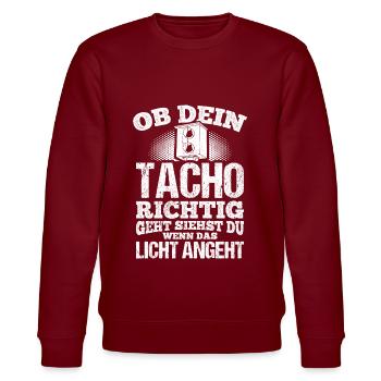 Mechatroniker Autofans Tuner Schrauber Mechaniker - Stanley/Stella Unisex Bio-Sweatshirt CHANGER  - Burgunderrot - Vorne - Nik (191cm) & Marisol (170cm)